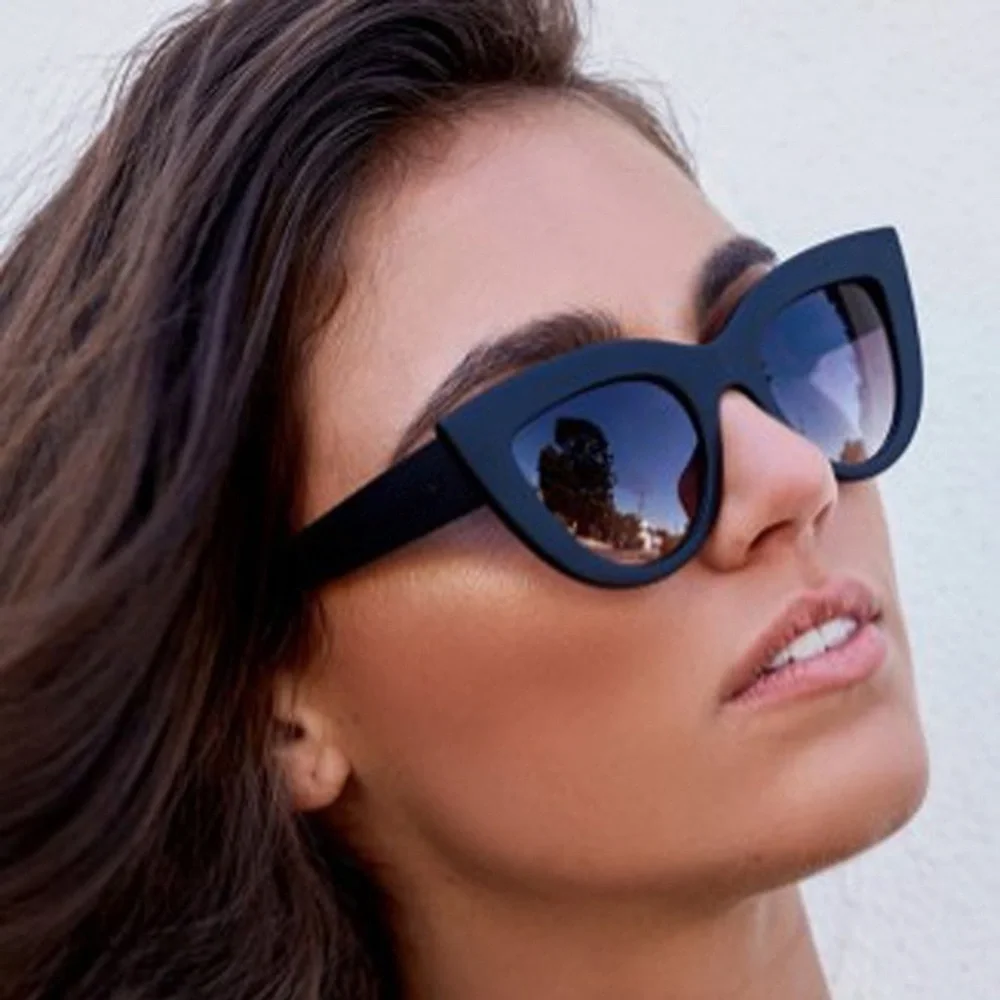 black cat eye spring summer sunglasses classic Sunnies - Picture 2 of 4